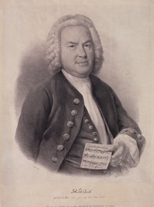 FGシュリックによって彫刻されたヨハンセバスチャンバッハ（1685-1750）の肖像画、1840 作： German School
