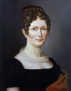 ドイツの作曲家ロベルト・シューマン(1810-1856)の母、ヨハンナ・クリスティアン・シューマン(1767-1836)の肖像 19世紀初頭、作者不明の絵画