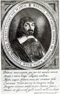 ルネデカルトの肖像、1644年 作： German School