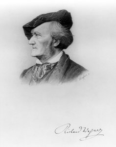 リチャードワーグナー（1813-83）の肖像ロバートレイアー（1838-77）によって彫刻されたドイツの作曲家 作： German School