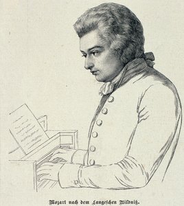 ヴォルフガングアマデウスモーツァルトの肖像（1756-91） 作： German School