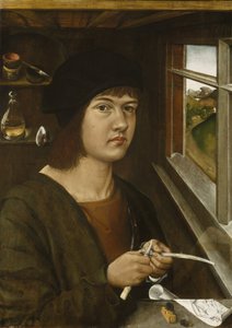 若い芸術家の肖像、1500年頃 作： German School