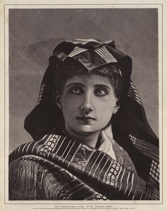 女性の肖像」（ドイツ・ライプツィヒのアーツ・アンド・クラフツ展で受賞した木版画 作： German School