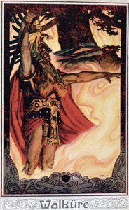 1914年のオーディン召喚を描いた絵葉書