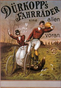 自転車「Durkopp」の宣伝ポスター 作： German School