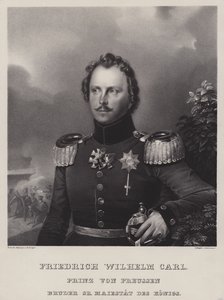プロイセンのウィルヘルム王子（1783-1851）、フリードリヒ・ウィリアム3世の弟（リトグラフ 作： German School