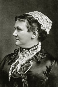 1890年頃のザクセン王国カロラ王妃（モノクロ写真 作： German School