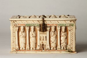 聖遺物棺 ドイツ・ケルン 1150年頃（木・象牙 作： German School
