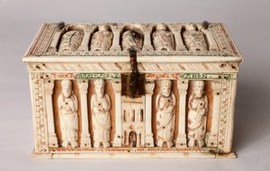 聖遺物棺 ドイツ・ケルン 1150年頃（木・象牙 作： German School