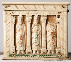 聖遺物棺 ドイツ・ケルン 1150年頃（木・象牙 作： German School
