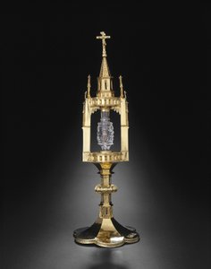 バプテストの聖ヨハネの歯の聖骨箱、金属細工：1375-1400 作： German School