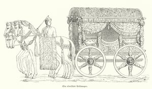 ローマ時代の馬車（彫刻