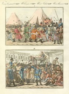 ロシアの民族祭礼（彩色彫刻 作： German School