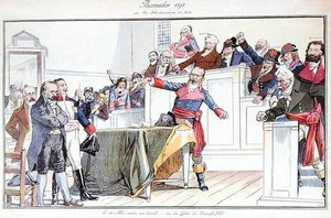 ドレフュス事件を革命裁判として描いた風刺漫画 作： German School