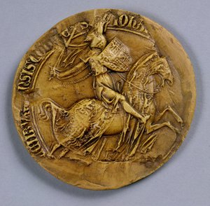 ボヘミアの王、ルクセンブルグのジョン1世（1296-1346）の印 作： German School