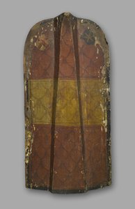 スタンディングパヴィース、クラウセン、c.1480-90（木、鉄、イノシシ）