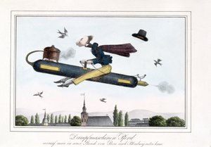 1829-45年の蒸気式飛行（色付きのリソ） 作： German School