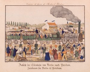 ベルリンとポツダムの間の蒸気鉄道、ノイルピナービルダーボーゲン、1840年頃
