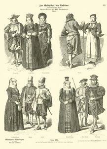 17世紀半ばのスイスの衣装 作： German School