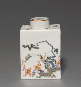 ティーキャディー、メーカーマイセン磁器工場、ドイツ、1735年頃