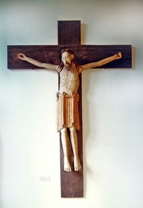 ウンターゲルマリンゲンのキリスト、カウフベレン、1180年頃（塗装木材）