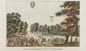 花火の場所、プラーター、1802年 作： German School