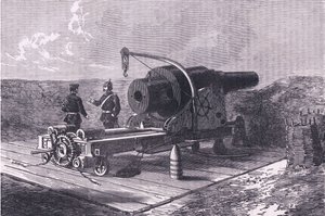 クルップ砲（Cassells History of the War between France and Germany, published by Cassell and Company Limited, c.1890 (litho) 作： German School