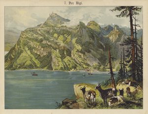 The Rigi（カラーリトグラフ 作： German School