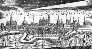 バッハアブラハムによって1680年の恐ろしい彗星 作： German School