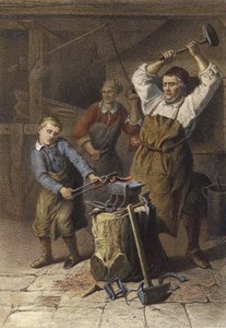 不安な鍛冶屋の見習い 作： German School