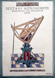 ティコ・ブラーエ（1546 - 1601）の「Astronomiae instituatae machanicia」に登場する天文学的な六分儀（Wandsbeck