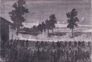 カシャンの出撃、カッセル・アンド・カンパニー・リミテッド発行のCassells History of the War between France and Germany, c.1890（リトグラフ版 作： German School