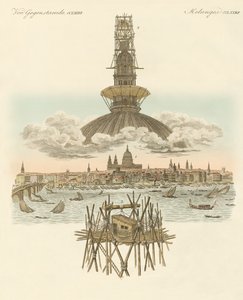 セントポールズ大聖堂の上にあるロンドンのパノラマの構造 作： German School