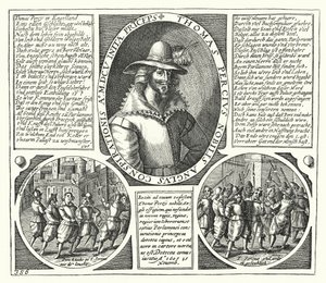 火薬陰謀の共犯者の一人、トーマス・パーシー（版画 作： German School