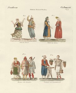 トルコの民族衣装（彩色済み彫刻 作： German School