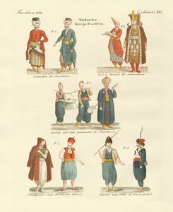 トルコの民族衣装（彩色済み彫刻 作： German School