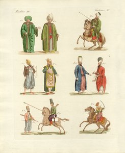トルコの民族衣装（彩色済み彫刻 作： German School