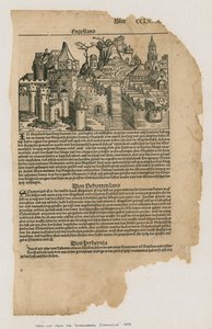 ロンドンの眺め、1493年。ニュルンベルク年代記から 作： German School