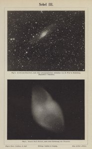 アンドロメダ星雲とダンベル星雲の眺め（彫刻作品 作： German School