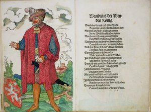 最初の起源からのヴェンデンの王、ヴァンダルス、ドイツ国家の12の古い王と王子、1543 作： German School