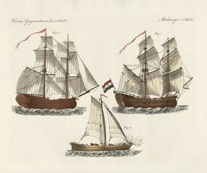 異なる種類の軍艦 作： German School