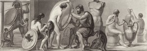 古代ギリシャの仕事と職業ビルダーアトラスのイラスト（彫刻 作： German School