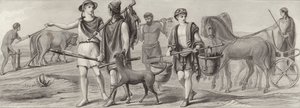 古代ギリシャの仕事と職業ビルダーアトラスのイラスト（彫刻 作： German School