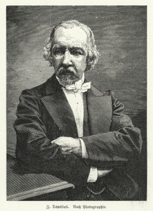 Zachris Topelius, スウェーデン語圏のフィンランド人小説家、詩人、ジャーナリスト、歴史家（リトグラフ 作： German School