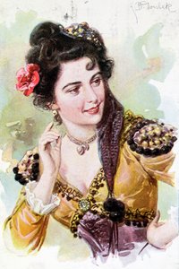 オペラからのゼルラインヴォルフガング・アマデウス・モーツァルトによるドン・ジョヴァンニ（1756-91）、1900年頃 作： German School