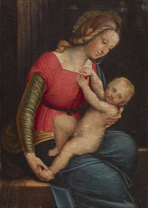 マドンナと子供、1530〜50年頃 作： Gerolamo Giovenone