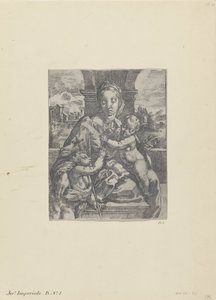聖母マリアと幼い洗礼者ヨハネ 作： Gerolamo Imperiale