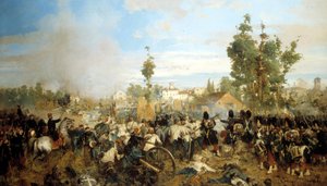 マゼンタの戦い。 Gerolamo (Girolamo) Indunoによる絵画 作： Gerolamo Induno