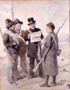 Risorgimento: The Five Days of Milan (Cinque giornate di Milano) (1848 年 3 月 18 ～ 22 日): これは、1848 年の革命 (第一次イタリア独立戦争の一部) の最初のエピソードの 1 つです。 反対する人口反乱 作： Gerolamo Induno
