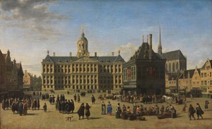 ダム、アムステルダム 作： Gerrit Adriaensz Berckheyde
